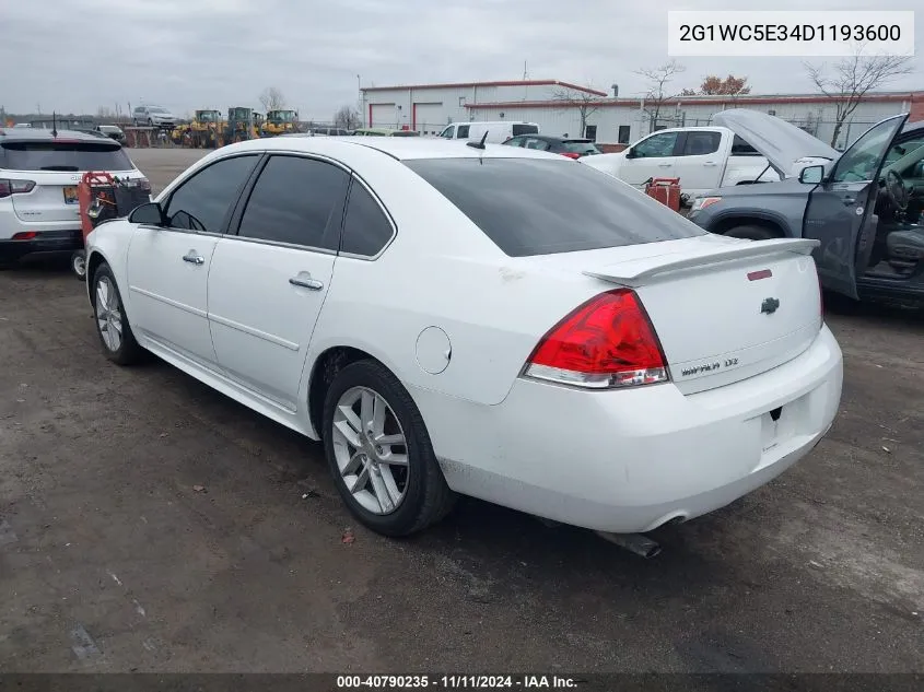 2013 Chevrolet Impala Ltz VIN: 2G1WC5E34D1193600 Lot: 40790235