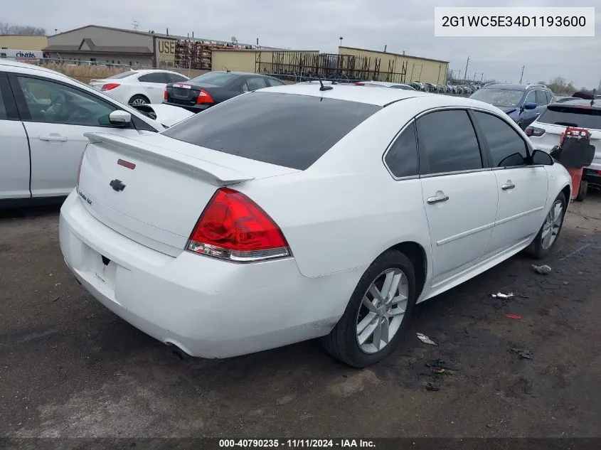 2013 Chevrolet Impala Ltz VIN: 2G1WC5E34D1193600 Lot: 40790235