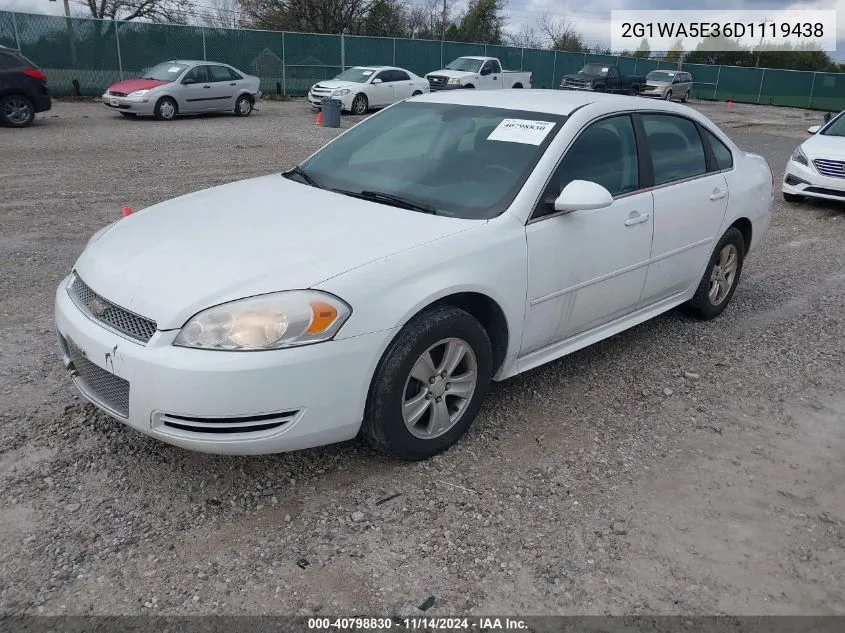 2013 Chevrolet Impala Ls VIN: 2G1WA5E36D1119438 Lot: 40798830