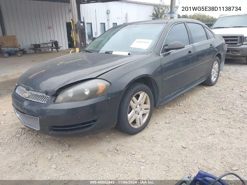 2013 Chevrolet Impala Lt VIN: 2G1WG5E38D1138734 Lot: 40802943