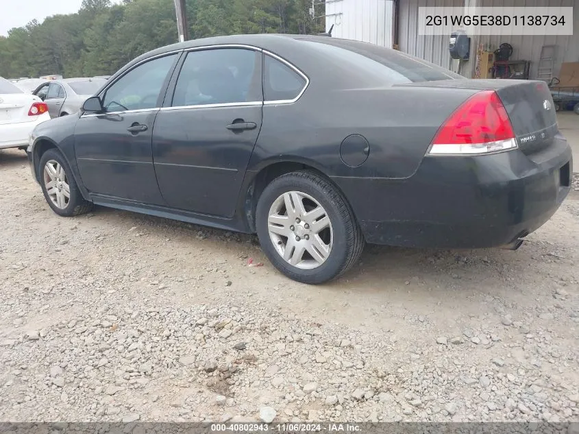 2013 Chevrolet Impala Lt VIN: 2G1WG5E38D1138734 Lot: 40802943