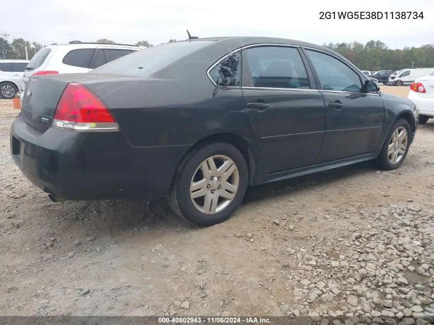 2013 Chevrolet Impala Lt VIN: 2G1WG5E38D1138734 Lot: 40802943