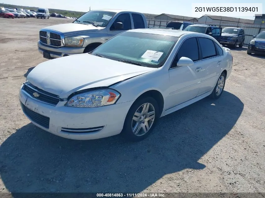 2013 Chevrolet Impala Lt VIN: 2G1WG5E38D1139401 Lot: 40814863