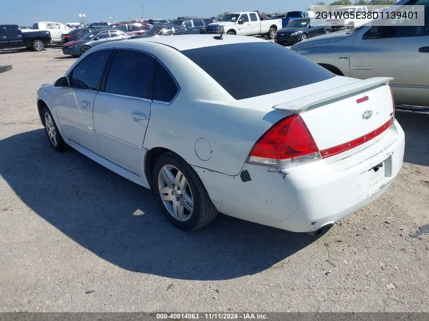 2013 Chevrolet Impala Lt VIN: 2G1WG5E38D1139401 Lot: 40814863