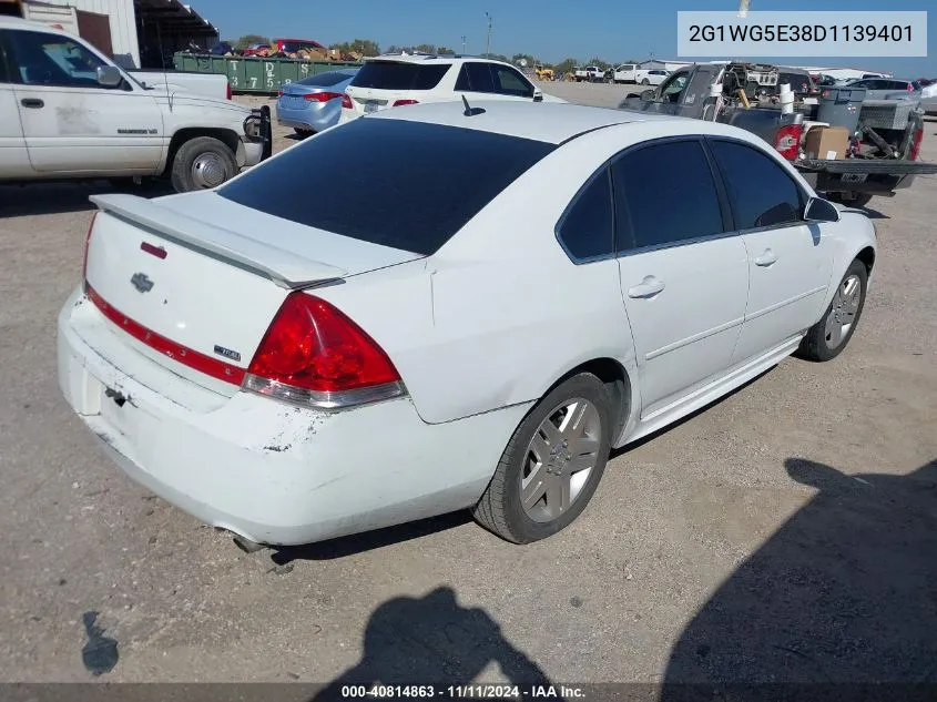 2013 Chevrolet Impala Lt VIN: 2G1WG5E38D1139401 Lot: 40814863