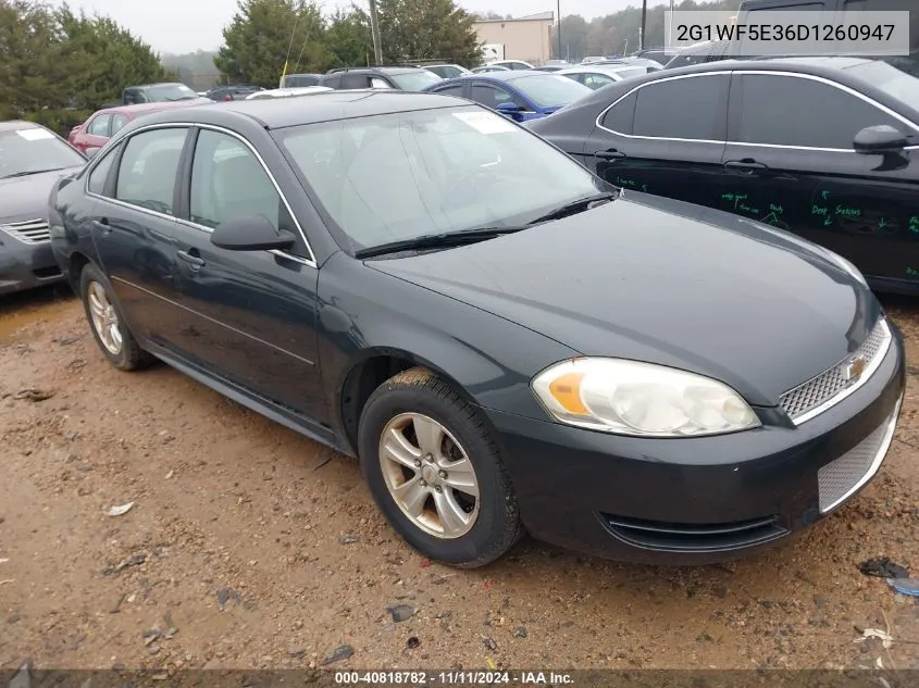 2013 Chevrolet Impala Ls VIN: 2G1WF5E36D1260947 Lot: 40818782