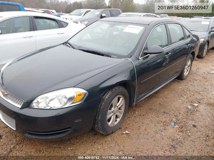 2013 Chevrolet Impala Ls VIN: 2G1WF5E36D1260947 Lot: 40818782