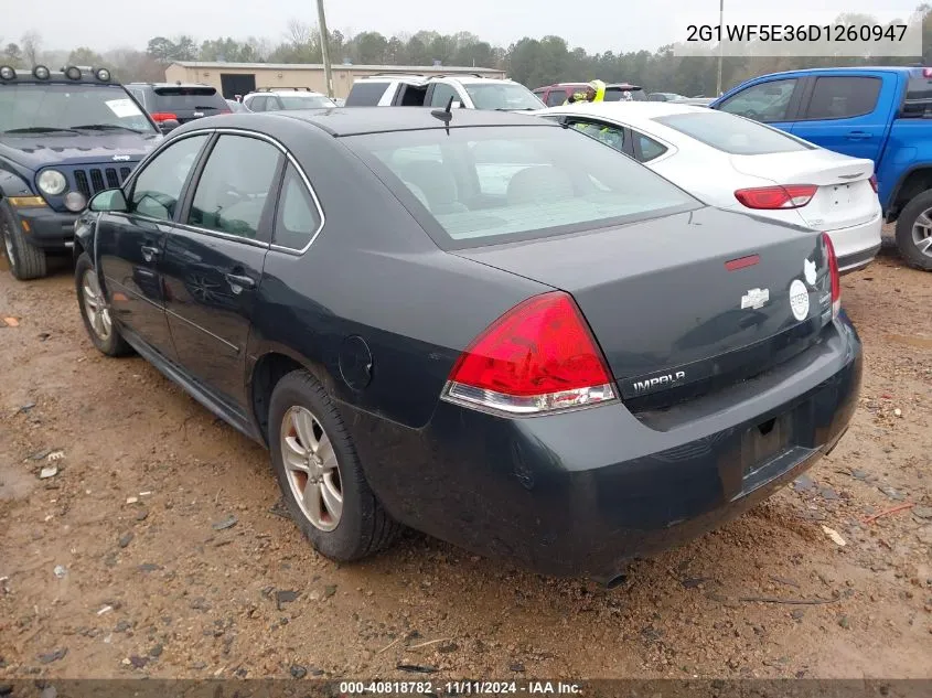 2013 Chevrolet Impala Ls VIN: 2G1WF5E36D1260947 Lot: 40818782