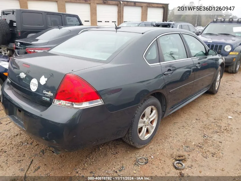 2013 Chevrolet Impala Ls VIN: 2G1WF5E36D1260947 Lot: 40818782