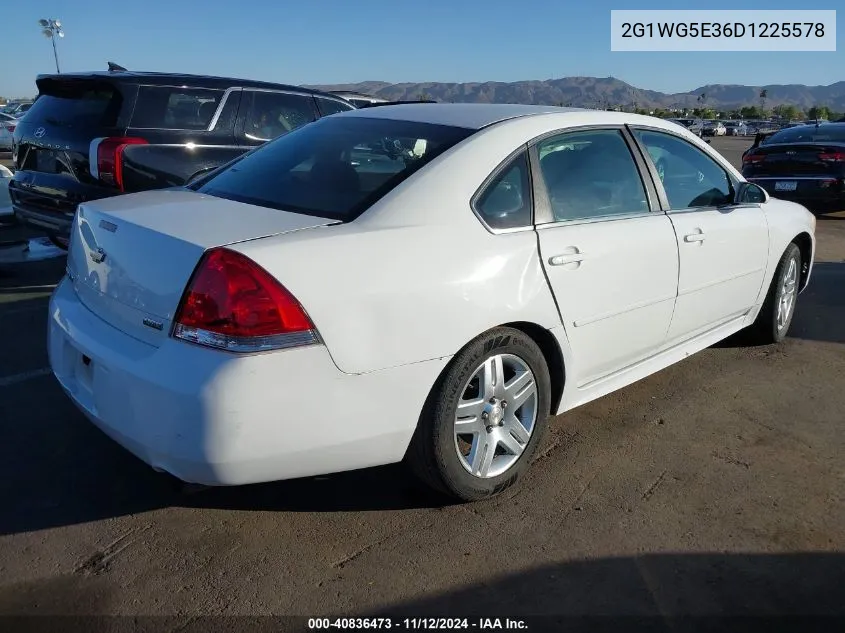 2013 Chevrolet Impala Lt VIN: 2G1WG5E36D1225578 Lot: 40836473