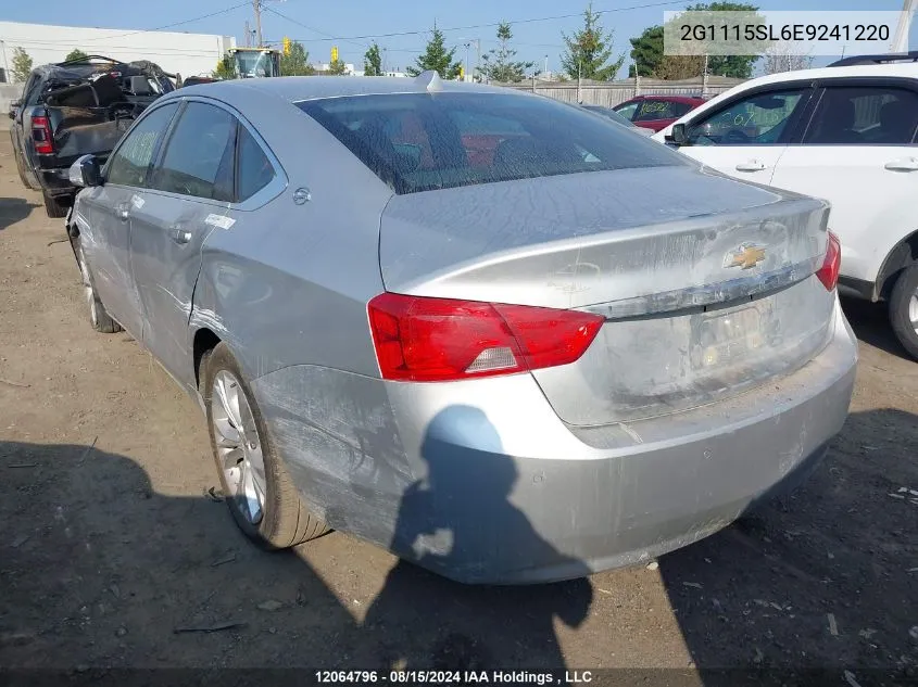 2014 Chevrolet Impala VIN: 2G1115SL6E9241220 Lot: 12064796