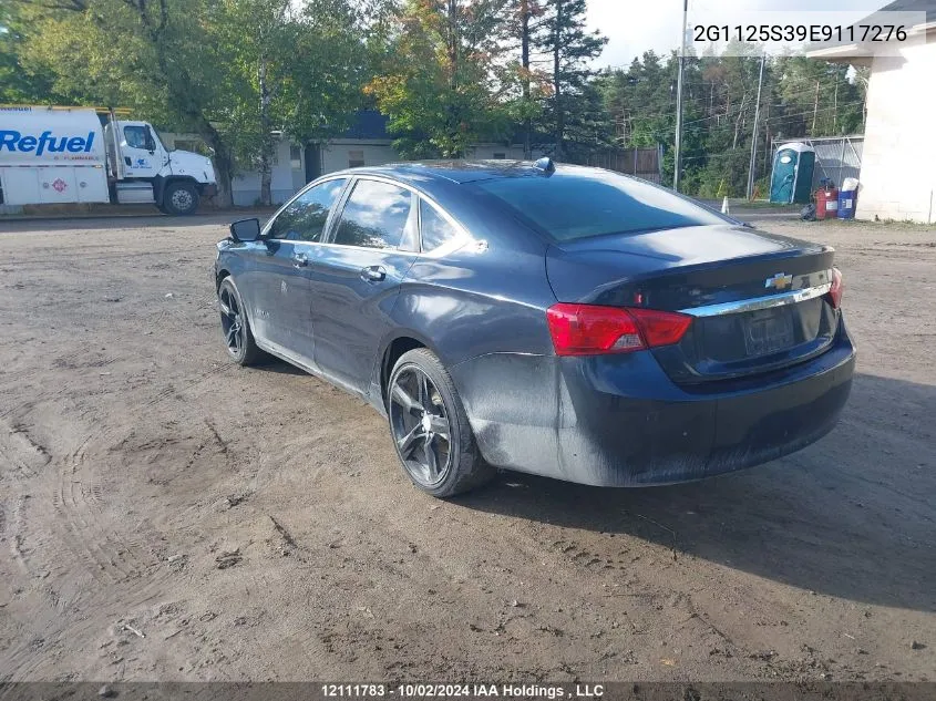 2014 Chevrolet Impala Lt VIN: 2G1125S39E9117276 Lot: 12111783