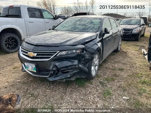 2014 Chevrolet Impala Lt V6 VIN: 2G1125S38E9118435 Lot: 20180620