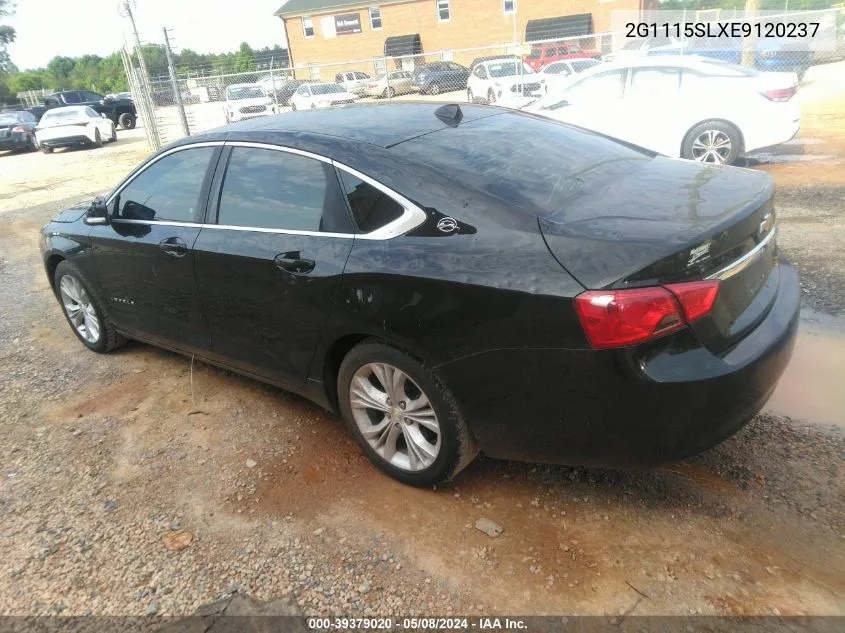 2014 Chevrolet Impala 1Lt VIN: 2G1115SLXE9120237 Lot: 39379020