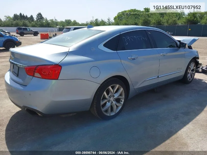 2014 Chevrolet Impala 1Lz VIN: 1G1145SLXEU107952 Lot: 39595744