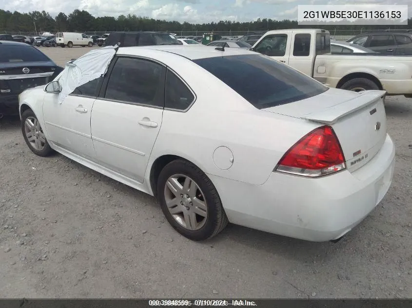 2014 Chevrolet Impala Limited Lt VIN: 2G1WB5E30E1136153 Lot: 39848599