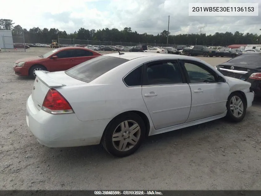 2014 Chevrolet Impala Limited Lt VIN: 2G1WB5E30E1136153 Lot: 39848599