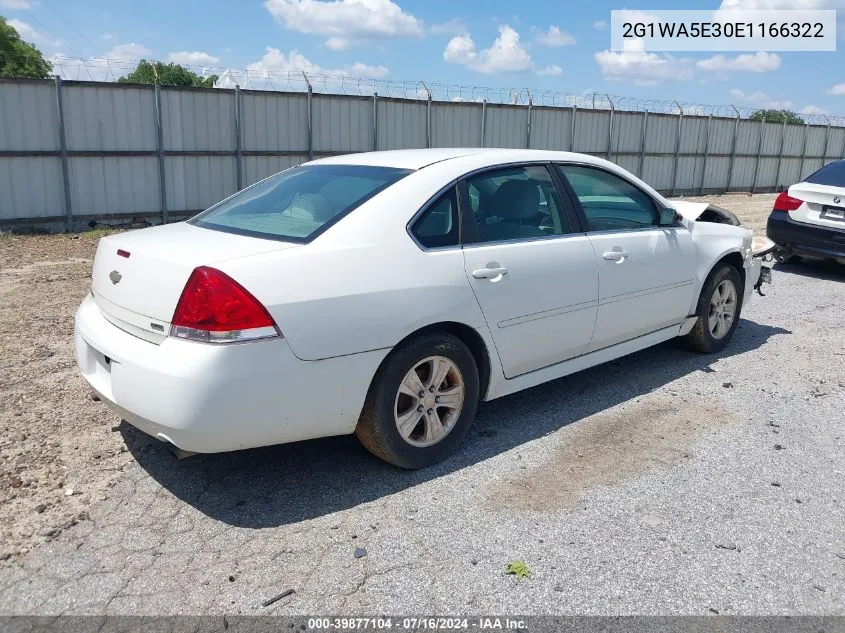 2G1WA5E30E1166322 2014 Chevrolet Impala Limited Ls