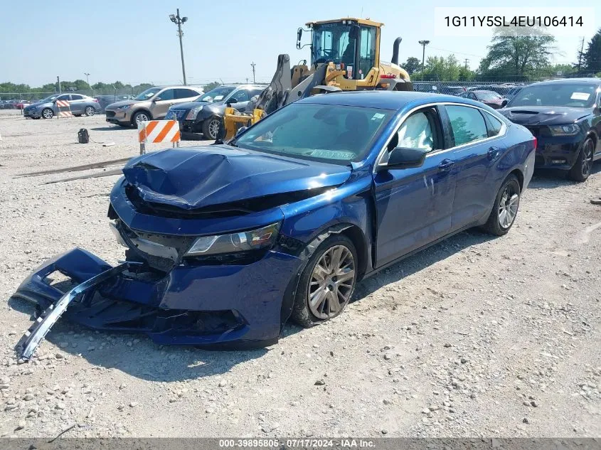 2014 Chevrolet Impala 1Ls VIN: 1G11Y5SL4EU106414 Lot: 39895805