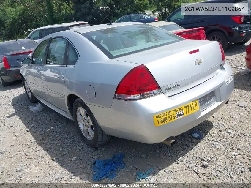 2014 Chevrolet Impala Limited Ls VIN: 2G1WA5E34E1109864 Lot: 39974602