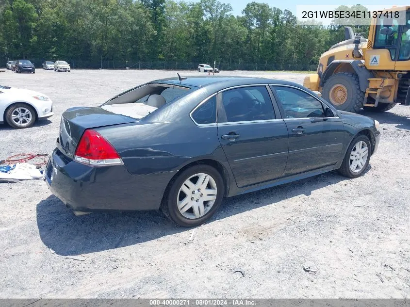 2014 Chevrolet Impala Limited Lt VIN: 2G1WB5E34E1137418 Lot: 40000271