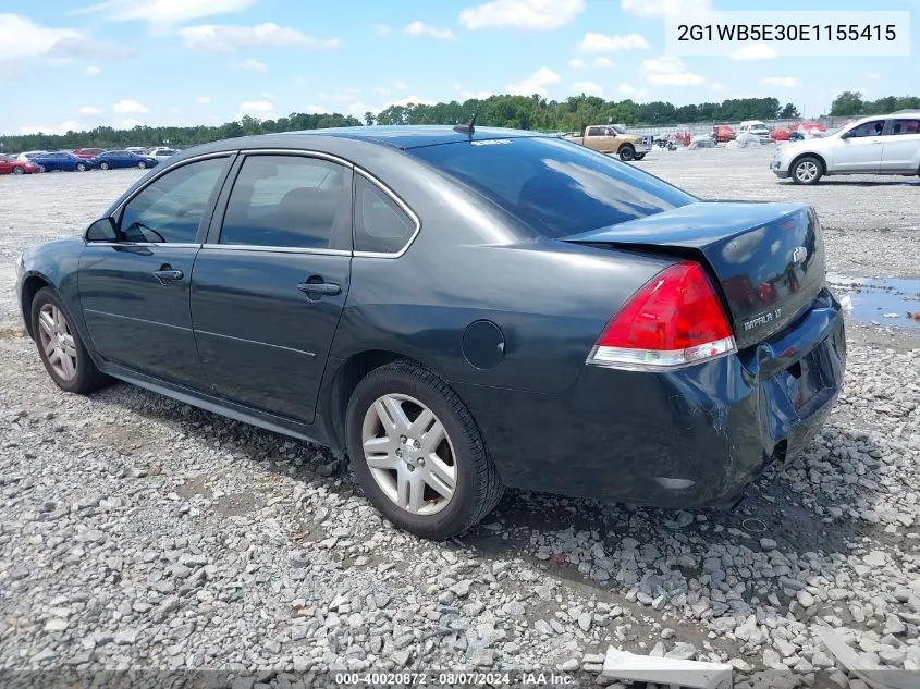 2014 Chevrolet Impala Limited Lt VIN: 2G1WB5E30E1155415 Lot: 40020872