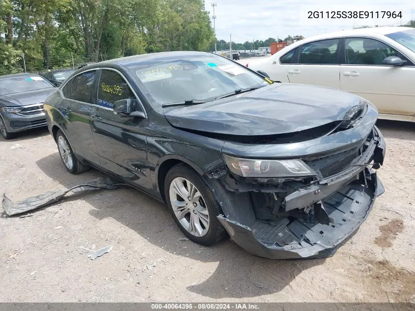 2014 Chevrolet Impala 2Lt VIN: 2G1125S38E9117964 Lot: 40064395