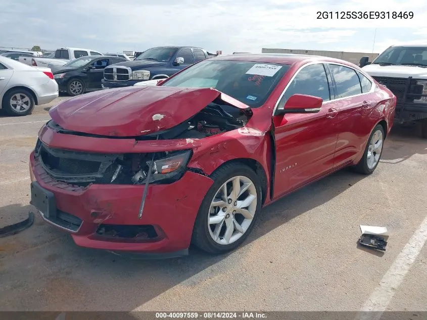 2G1125S36E9318469 2014 Chevrolet Impala 2Lt