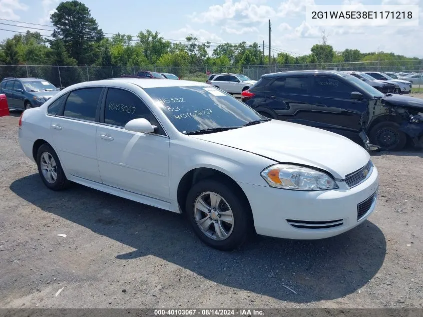 2014 Chevrolet Impala Limited Ls VIN: 2G1WA5E38E1171218 Lot: 40103067