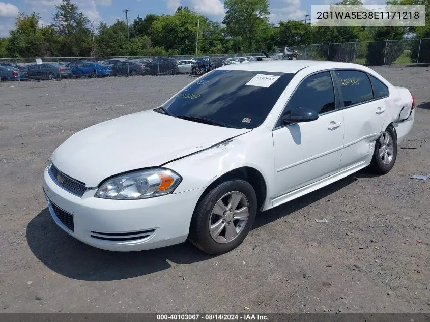 2014 Chevrolet Impala Limited Ls VIN: 2G1WA5E38E1171218 Lot: 40103067