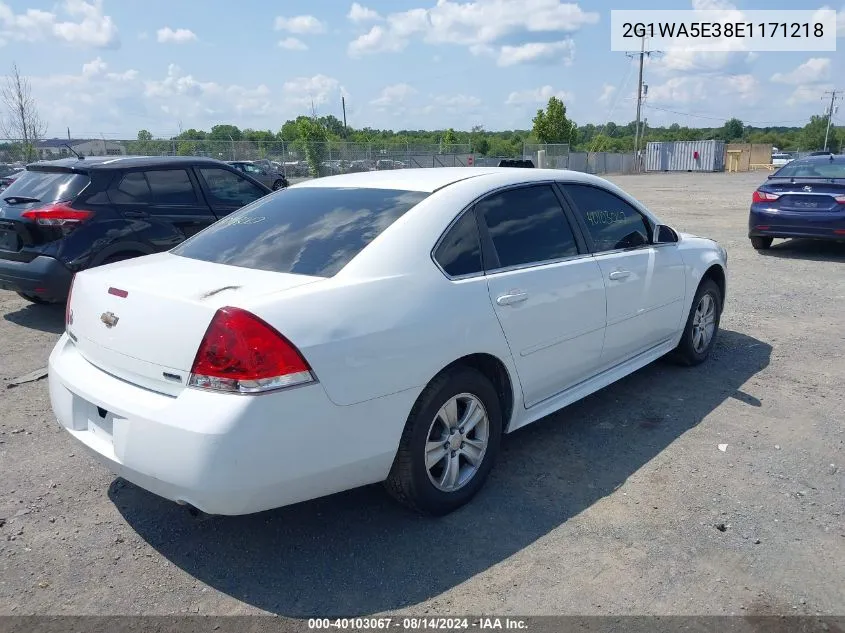 2G1WA5E38E1171218 2014 Chevrolet Impala Limited Ls