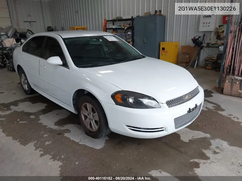 2014 Chevrolet Impala Limited Ls VIN: 2G1WA5E30E1130226 Lot: 40115152