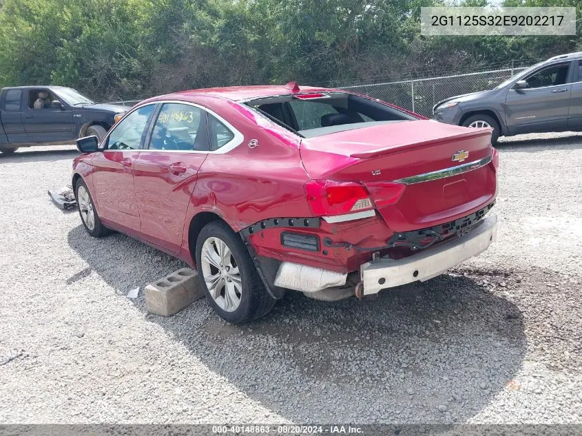 2014 Chevrolet Impala 2Lt VIN: 2G1125S32E9202217 Lot: 40148863