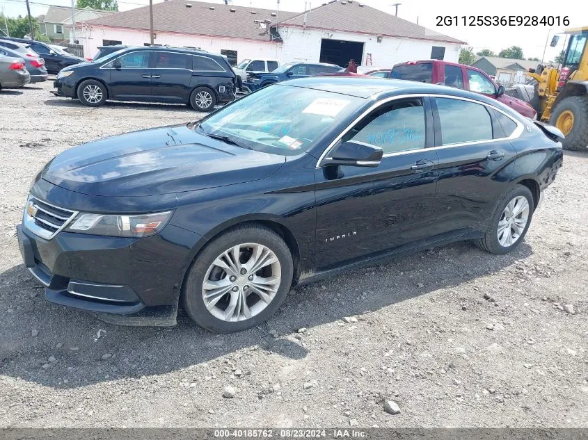 2014 Chevrolet Impala 2Lt VIN: 2G1125S36E9284016 Lot: 40185762