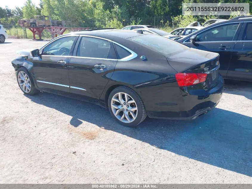 2014 Chevrolet Impala 2Lz VIN: 2G1155S32E9226802 Lot: 40185962