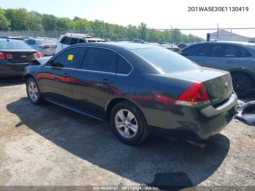 2014 Chevrolet Impala Limited Ls VIN: 2G1WA5E30E1130419 Lot: 40205187