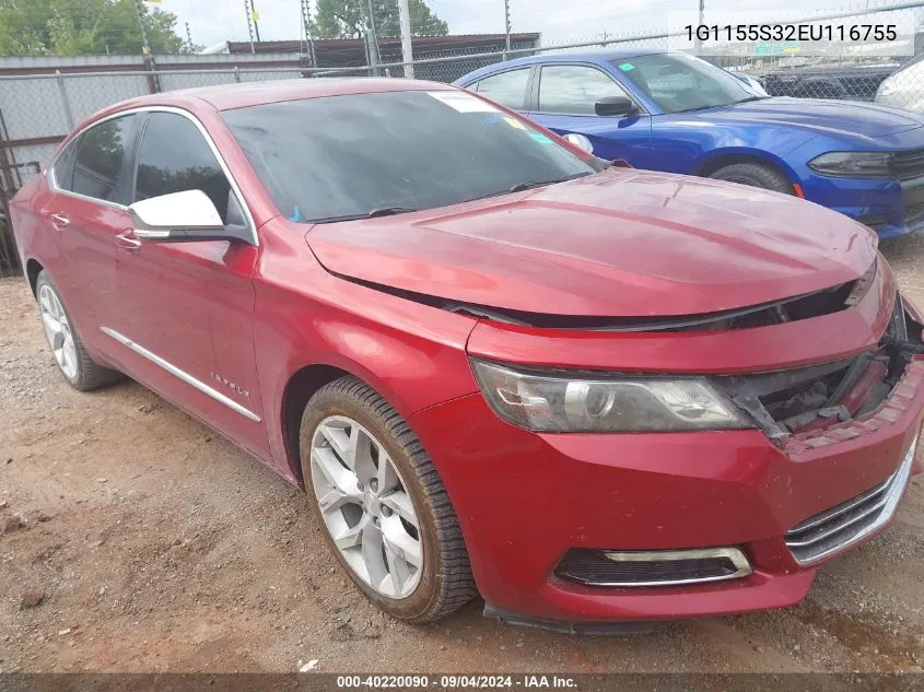 2014 Chevrolet Impala 2Lz VIN: 1G1155S32EU116755 Lot: 40220090