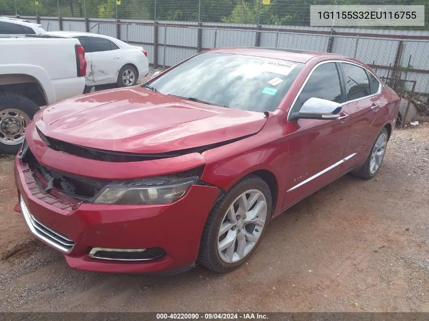 1G1155S32EU116755 2014 Chevrolet Impala 2Lz