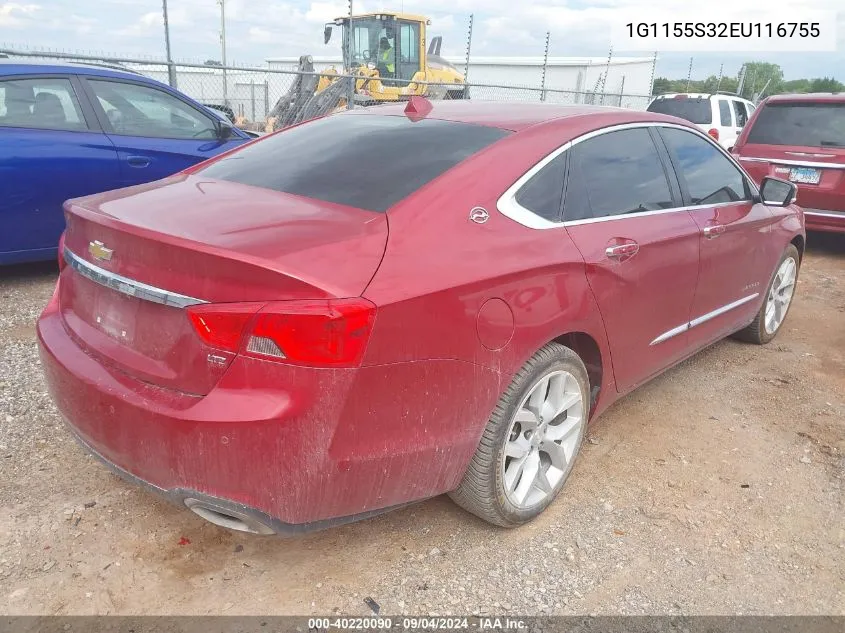 1G1155S32EU116755 2014 Chevrolet Impala 2Lz