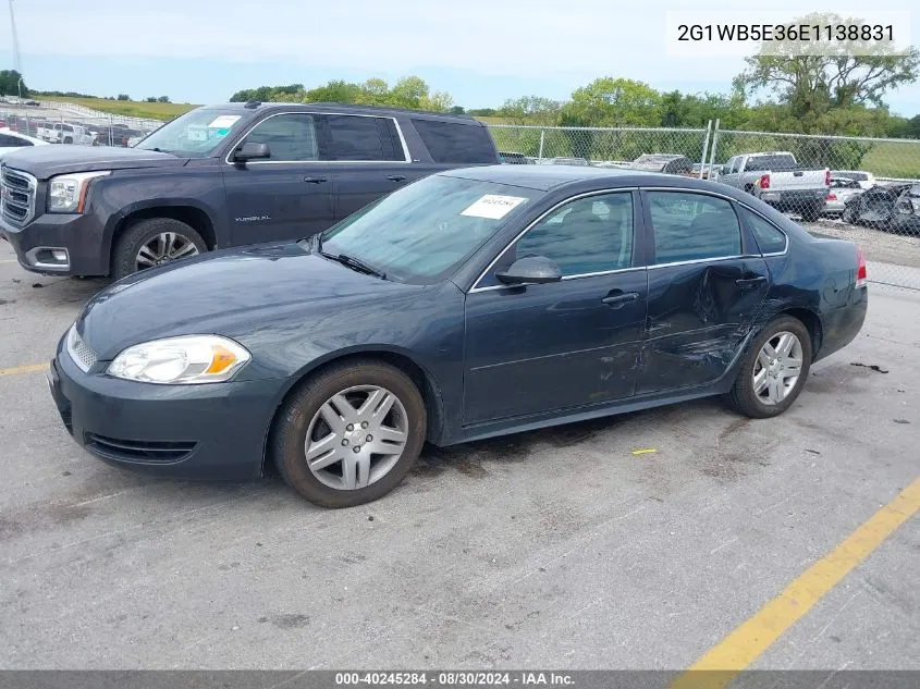 2014 Chevrolet Impala Limited Lt VIN: 2G1WB5E36E1138831 Lot: 40245284