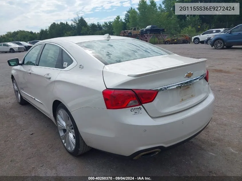 2014 Chevrolet Impala Ltz VIN: 2G1155S36E9272424 Lot: 40250370