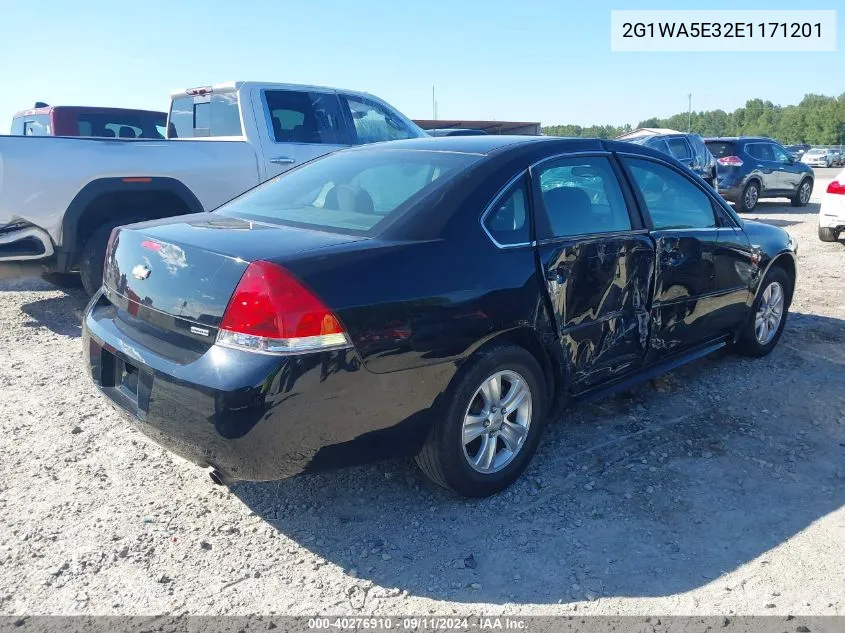 2G1WA5E32E1171201 2014 Chevrolet Impala Limited Ls