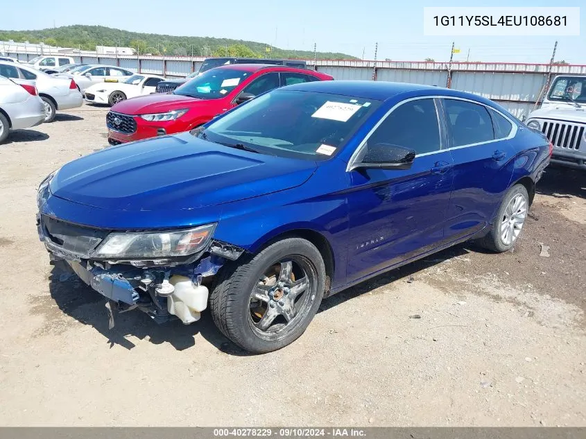 1G11Y5SL4EU108681 2014 Chevrolet Impala 1Ls