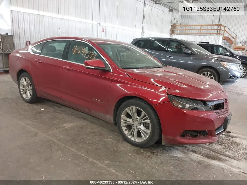 1G1125S33EU142760 2014 Chevrolet Impala 2Lt