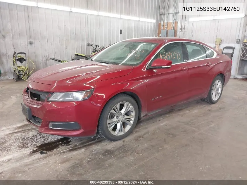 1G1125S33EU142760 2014 Chevrolet Impala 2Lt