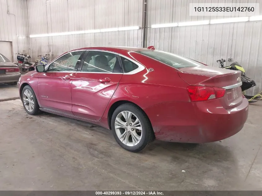 1G1125S33EU142760 2014 Chevrolet Impala 2Lt