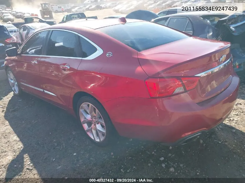 2014 Chevrolet Impala 2Lz VIN: 2G1155S34E9247439 Lot: 40327432