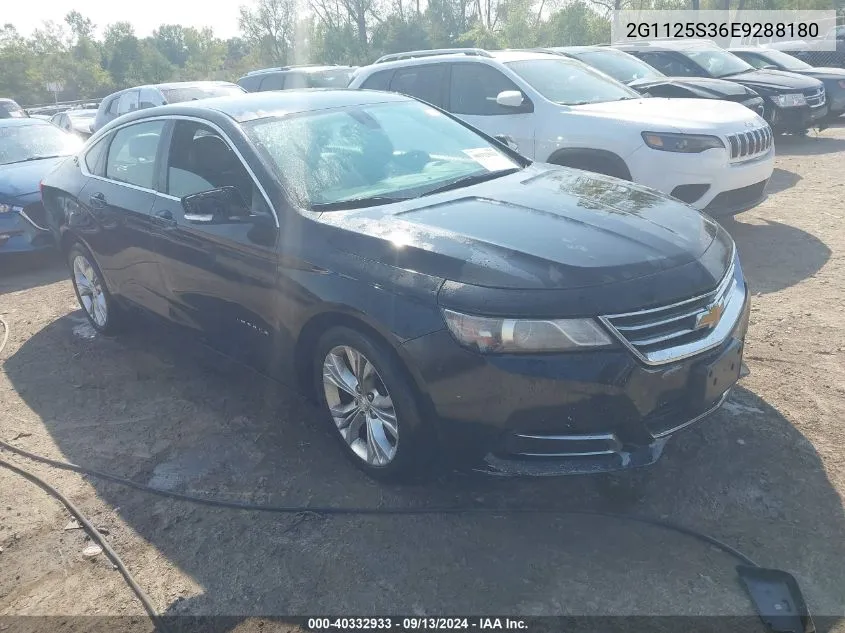 2014 Chevrolet Impala 2Lt VIN: 2G1125S36E9288180 Lot: 40332933