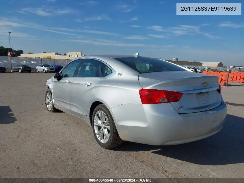 2014 Chevrolet Impala 2Lt VIN: 2G1125S37E9119639 Lot: 40345540