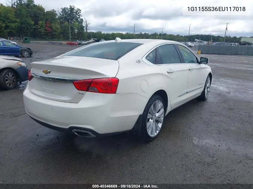 1G1155S36EU117018 2014 Chevrolet Impala 2Lz